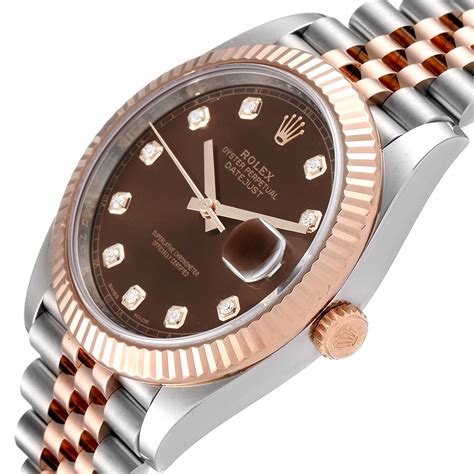 rolex datejust 41mm everose gold